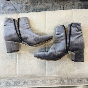 J. Crew velvet booties 🪩